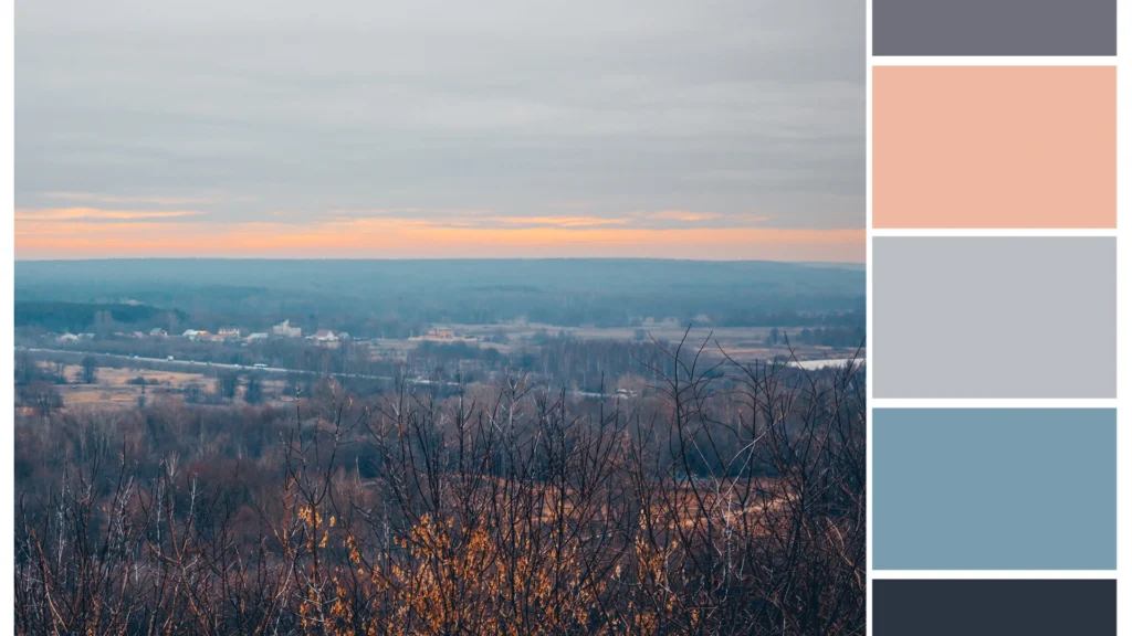 Nature inspired colour palettes